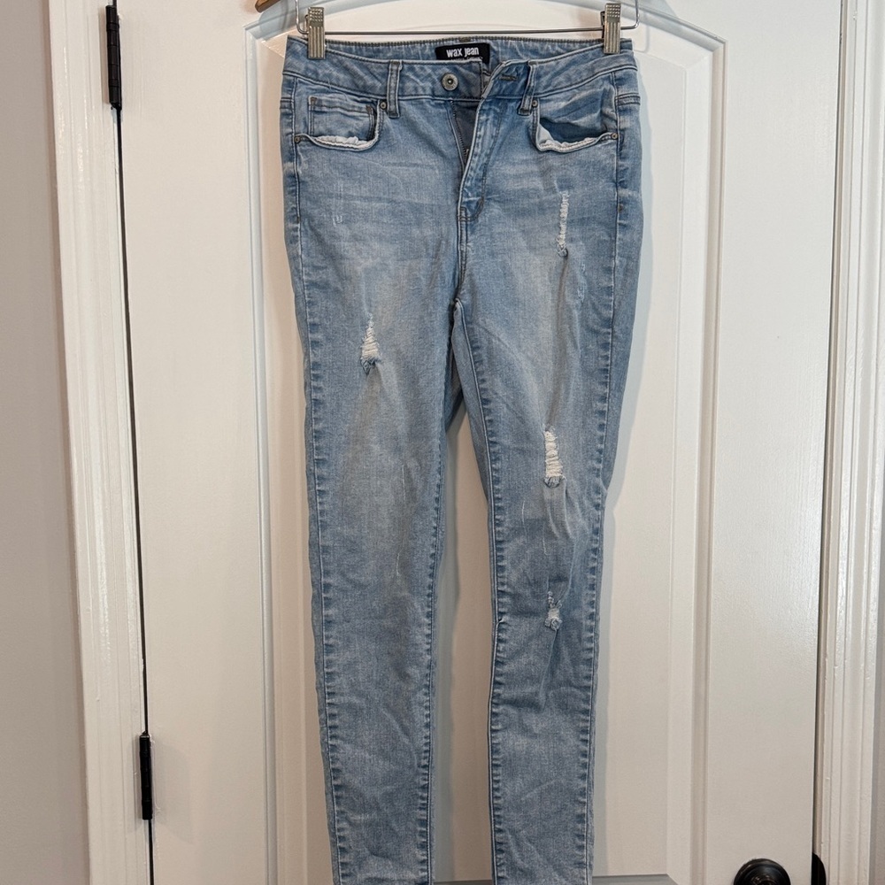 Wax Jean Light Blue Skinny Jeans Size 5 Juniors